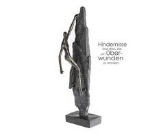 Casablanca - Skulptur, Dekofigur - Climber/Bergsteiger/Kletterer - Poly - bronzefarben - (HxBxT) 47 x 13 x 8cm