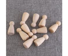 ULTNICE 10 Stück DIY Holzfiguren Hochzeit Geburtstag Dekoration