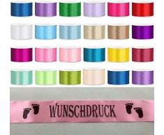 Schärpe Hochzeit Satinband Wunschdruck Schriftfarbe Party Jungesellenabschied Geburtstag