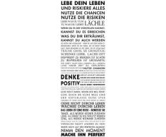 empireposter - Motivational - Lebe Dein Leben - Größe (cm), ca. 53x158 - Türposter, NEU -