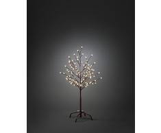 Konstsmide 3377-600 LED Dekoration Lichterbaum 1m/für AuÃen (IP44)/24V AuÃentrafo/96 warm weiÃe Dioden/braunes Kabel