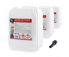Höfer Chemie 30 L Bioethanol 100% Hochrein (3 x 10 L) für Ethanol Kamin, Ethanol Feuerstelle, Tischfeuer und Bioethanol Kamin
