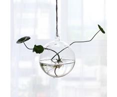 LOVIVER Hängender Blumentopf Glaskugel Vase Terrarium Mini Aquarium Aquarium Container - Kugel
