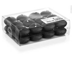 Schwimmkerzen Schwarz 24 Stück 45 mm Durchmesser