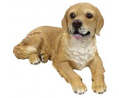 Dekofigur Hund liegend aus Polyresin