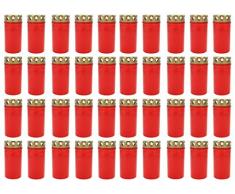 Beste Choice Grablicht Brenner Nr. 3 rot mit Deckel Grabkerzen Friedhofskerzen Grablichtkerze Trauerlicht Gedenkkerze Grabdekoration Grabdeko (40er Pack)