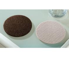 Filz Untersetzer, 4er Set dunkelbraun