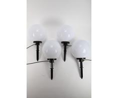 point-garden 4X Kugelleuchte Gartenleuchte Leuchtkugel Kugellampe Lampe D 30cm / 220V