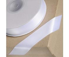 Club Green doppelt Satinband, weiß, 10 mm x 25 m