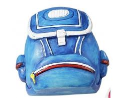 Einschulung: Tischdeko, Rucksack, blau, Kunststein, ca. 4 cm