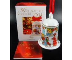 Hutschenreuther Weihnachtsglocke 2004, Porzellanglocke, Weihnachten, Baumschmuck, Baumanhänger, Anhänger