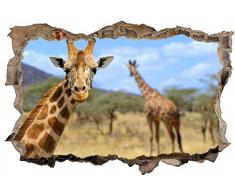 Giraffe Afrika Savanne TIer Wandtattoo Wandsticker Wandaufkleber D0286 Größe 70 cm x 110 cm