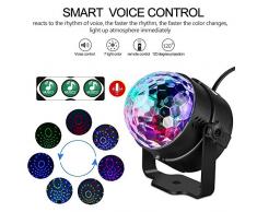 Discokugel Disco Lichteffekte Partylicht Discolicht mit Fernbedienung, Topist 7 Farbe RGB Disco Licht Beleuchtung Lampe Party Licht Dj Licht Party Deko für Kindergeburtstag Geschenk