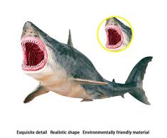 FLORMOON Tierfiguren Spielzeuge Megalodon Wal-Figur Realistisch Handgemalt Hai-Figur Tiere Actionfiguren Dekorative Sammlung Geschenk für Kinder