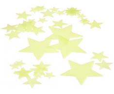 Leuchtsterne Glowing in the dark Plastik, 40 Stück