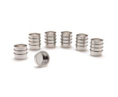 A.J. Wwe - Metallwaren GmbH Teelicht Tülle Teelichthalter Weißblech 40 mm, Größe:24 Stück