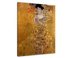 Keilrahmenbild Gustav Klimt Adele Bloch Bauer I - 90x120cm hochkant - Alte Meister Berühmte Gemälde Leinwandbild Kunstdruck Bild auf Leinwand