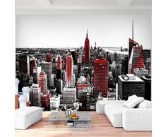 Fototapete New York Rot Vlies Wand Tapete Wohnzimmer Schlafzimmer Büro Flur Dekoration Wandbilder XXL Moderne Wanddeko - 100% MADE IN GERMANY - NY Stadt City Runa Tapeten 9202010a