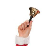 Goldene Weihnachtsglocke Glocke Weihnachten Weihnachtsmann Nikolaus Christmas Bell
