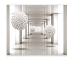 murando - Fototapete selbstklebend 3D Effekt 392x280 cm Tapete Wandtapete Wandbilder Klebefolie Dekofolie Tapetenfolie Wand Dekoration Wohnzimmer - Optisch Abstrakt Tunnel a-A-0149-a-b