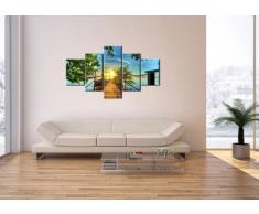 Bild auf Leinwand - Leinwandbilder - fünf Teile - Breite: 125cm, Höhe: 70cm - Bildnummer 2573 - fünfteilig - mehrteilig - zum Aufhängen bereit - Bilder - Kunstdruck - EA125x70-2573