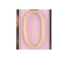 Hotex Wunderkerze Zahl 0 - 20,0 x 6,0 cm Gold - ALS Partyzubehör oder Geschenk
