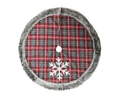 chifans 120cm Christbaumständer Weihnachtsbaum Decke Weihnachtsbaumdecke Baumdecke Weihnachts Plüsch Dekorationen Weihnachtsbaum Abdeckung Runde Christbaumdecke