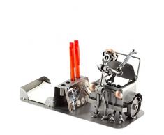 Steelman24 I Schraubenmännchen Automechaniker Büro Organizer I Made in Germany I Handarbeit I Geschenkidee I Stahlfigur I Metallfigur I Metallmännchen