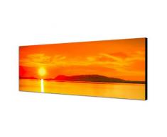PANORAMA BILD XXL 150x50cm TOP Bilder! (Orange Summertime) NEU Wandbild xxl günstig & modern ART PRINT Wandbilder Bilder EXKLUSIVES Fotowandbild auf Leinwand und Keilrahmen Bild Leinwandbild Fotodruck modern Zeitlos Stilvoll wie