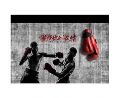 Gwgdjk Wand Bild, Wandbilder, Kunstdruck Auf Wandbild Gemälde Ölbild 3D Retro Weinlese-Verpacken-Übungs-Turnhallen-Fitnessstudio-Malerei Tv Wohnzimmer Schlafzimmer Büro Flur Dekoration-280X200Cm