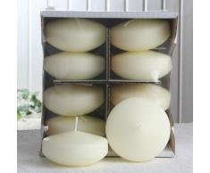 CandleCorner XL-Schwimmkerzen 8 Std. Brenndauer, 8er-Pack, elfenbein