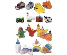 Haus Baustelle Fahrzeuge Form Kerze Set, Mehrfarbig, 4-teilig