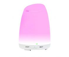 Diffusor Aromatherapie - Aroma Diffuser 120ml Luftbefeuchter Ultraschall Vernebler, Ultra Leise Diffuser BPA-Free Öle Diffusor mit 7 Farben LED Humidifier Duftlampe für Kinderzimmer Wohn- Büro
