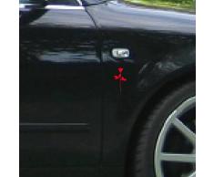 Rose 6cm Auto Fenster Spiegel Aufkleber Tattoo die cut vinyl selbstklebende Deko Folie Depeche Mode (2 Stück rot)