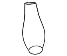 Pinenuts Exquisite und schlichte nordische Stil Drahtvase, kreatives Desktop Pflanzgefäß-Set mit Glas-Becher, Vasen H06