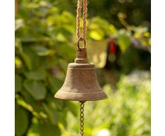 Antikas -Stilvolle Schiffsglocke, Hängeglocke wie Antik, nautische Glocke aus Gusseisen