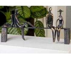 Designer-Figur Skulptur Leisure in Antik-Bronze 23 x 45 cm (HxL)