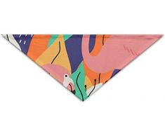 iuitt7rtree Abstraktes Flamingo-Ölgemälde-Kunst-Dreieck-Haustier-Schal-Hundebandana-Haustier-Kragen-Hundekatze - Geburtstag