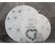 Hochzeitskerze Kerze Hochzeit Traukerze Sonderform 16648
