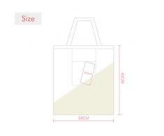 DIYthinker Weihnachtsstern Weihnachten Cartoon Icon Umwelt Waschbar Einkaufs-Tasche Fertigkeit-Geschenk 33 * 40cm Mehrfarbig