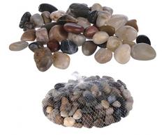 Dekosteine, Kieselsteine, verschiedene Farben sortiert, 8 - 12 mm, 1 Kilogramm im Netz