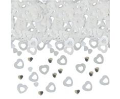 Folat 15g Tischkonfetti Herz Weiß Hochzeit