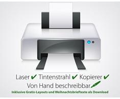 Weihnachtspapier Frohes Fest!, 50 Blatt hochwertiges Motivpapier in 100g-Qualität