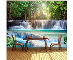 Vlies Fototapete 400x280 cm - 3 Farben zur Auswahl - Top - Tapete - Wandbilder XXL - Wandbild - Bild - Fototapeten - Tapeten - Wandtapete - Wand - Wasserfall c-A-0006-a-b