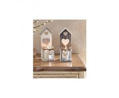 Windlicht Vogelhaus, 2er Set