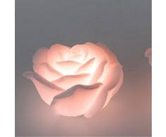 formano LED Deko Kerze Rose mit Timer D. 10cm H. 7cm rosa