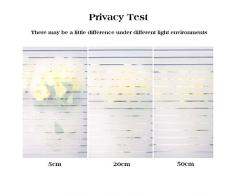 rabbitgoo Fensterfolie Streifen Sichtschutzfolie Selbstklebend Milchglasfolie Sichtschutz gestreifte Folie für Büro Anti-UV 44.5x200CM