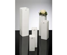 Porzellanvase Square weiß eckig 25 cm hoch Ø 8,5 x 8,5 cm von Sandra Rich