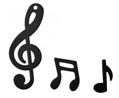 Notenschlüssel Konfetti Streudekoration black Musik Music Notenschlüssel Noten Dekoration