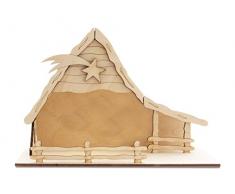 Weihnachtskrippe, Holzbausatz ohne Krippenfiguren by Sol Expert